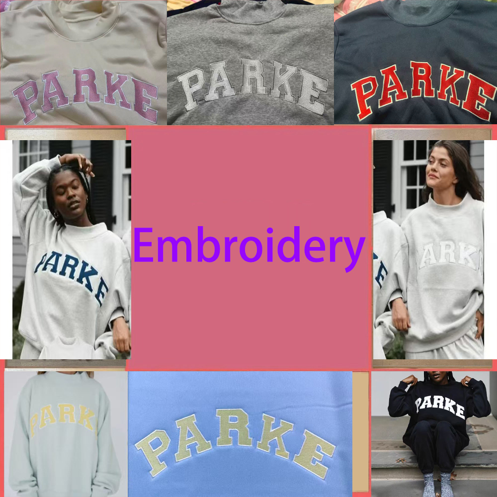 5A Parke Designer Sweatshirt Women Luxury Mock Neck Hoodie Loose Fit Pullover Fashion Spring Autumn Outwear Breathable Sporty Tops Lady Casual Hoodies