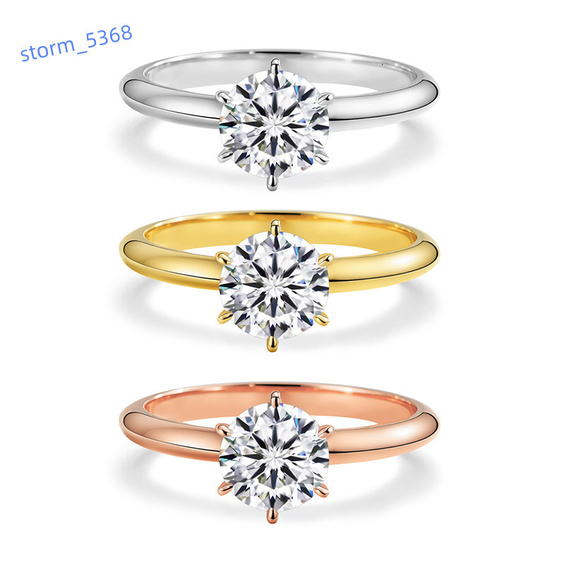 Starsgem Diamond Ring 15ct 18K White Gold Lab Grown Diamond DE VS HPHT CVD Diamond Gold Jewelry Engagement Ring