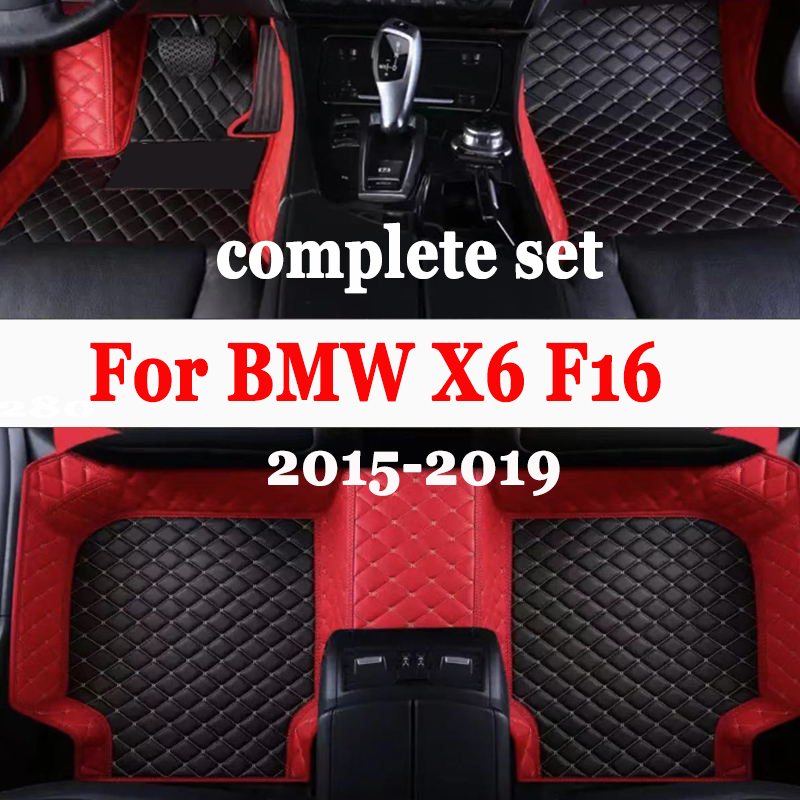 Car floor mats for BMW X6 F16 2015 2016 2017 2018 2019 Custom auto foot Pads automobile carpet cover interior accessories