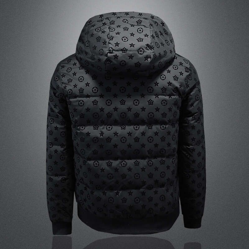 Winter New Men's High-Quality 90 White Duck Hooded Down Jacket European Style Warm Casual Coat Y9986