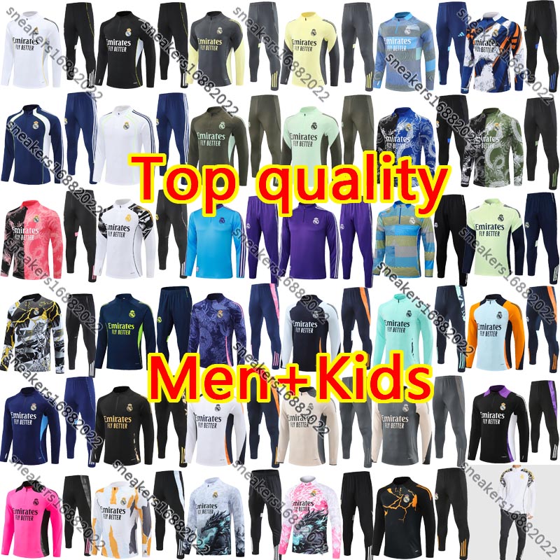2026 27 Real chandal madrids Tracksuit soccer MBAPPE TRAINING 25 26 27 VINI JR BELLINGHAM men kid kit football Real madridtracksuits survetement Sportswear train