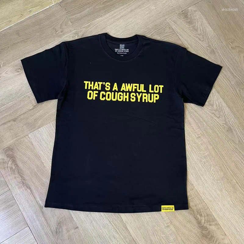 Men's T Shirts Cotton Luxury Summer American Trend Graphic T-shirt Women Letter-printed Short-sleeved High Quality Tops Casual Loose Round-neck R