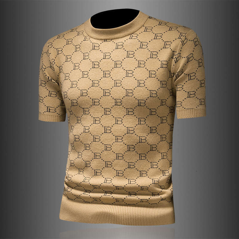 Autumn Winter New Men's Sweater Slim Fit Polo Collar Knitted Bottom Shirt Thickened and Warm