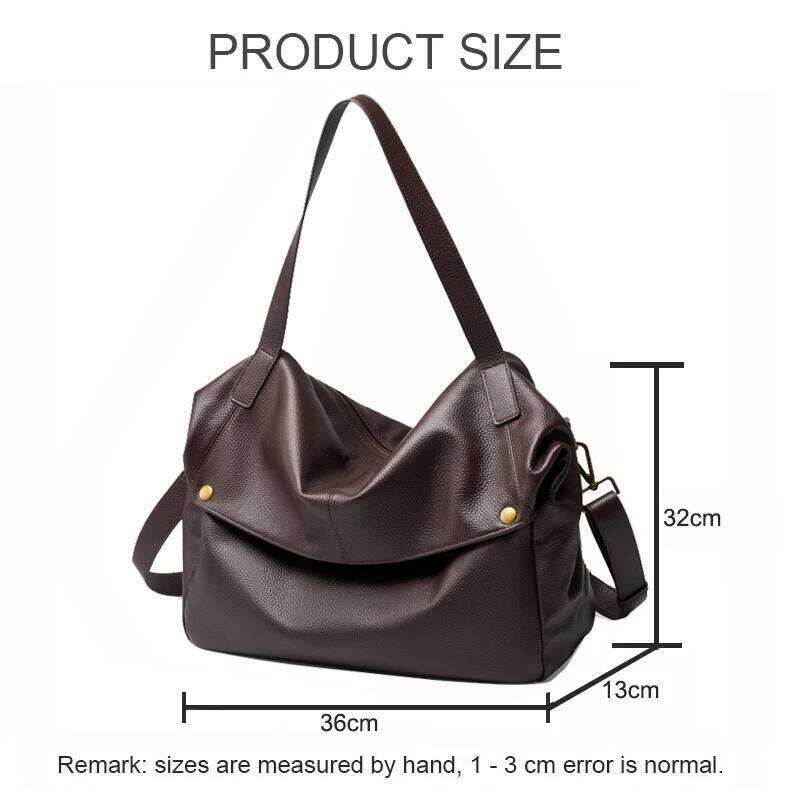 Luxury shoulder bag handbag Hobo new large capacity women's bag genuine leather Top Handle Bags college and commuter leisure bag SENYY