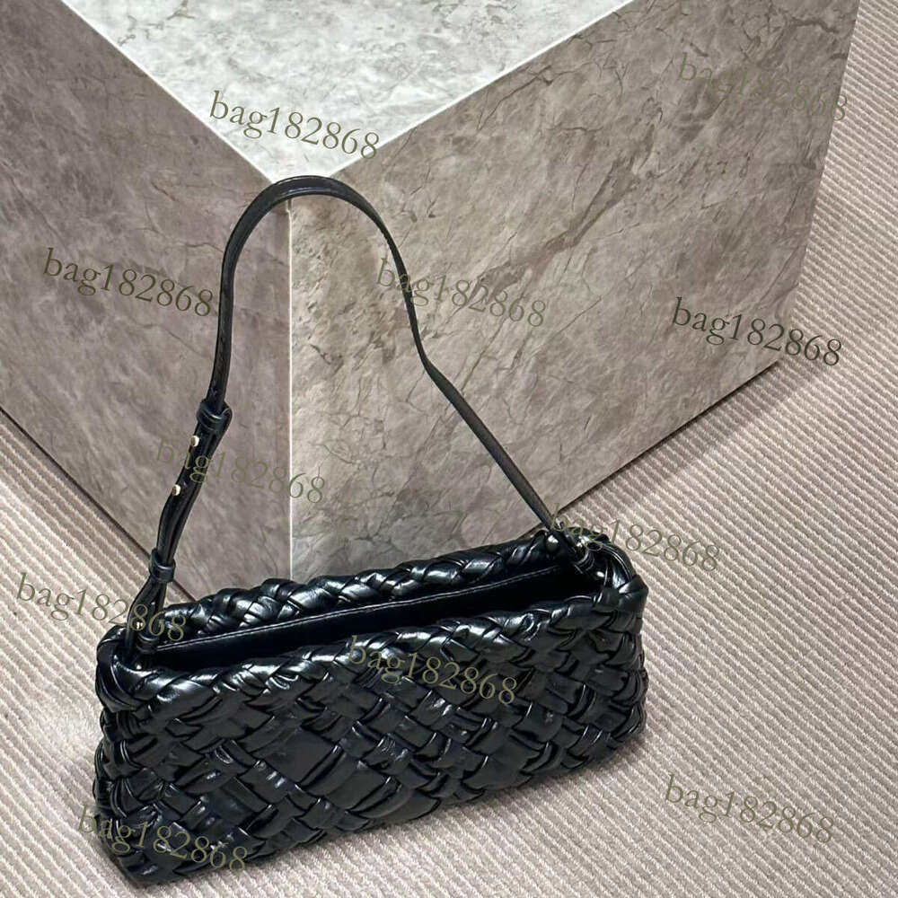 Designer Bag Totebag New Cowhide Woven Wrinkled Niche Design French Style Single Shoulder Crossbody High End Small Square Bag For Women