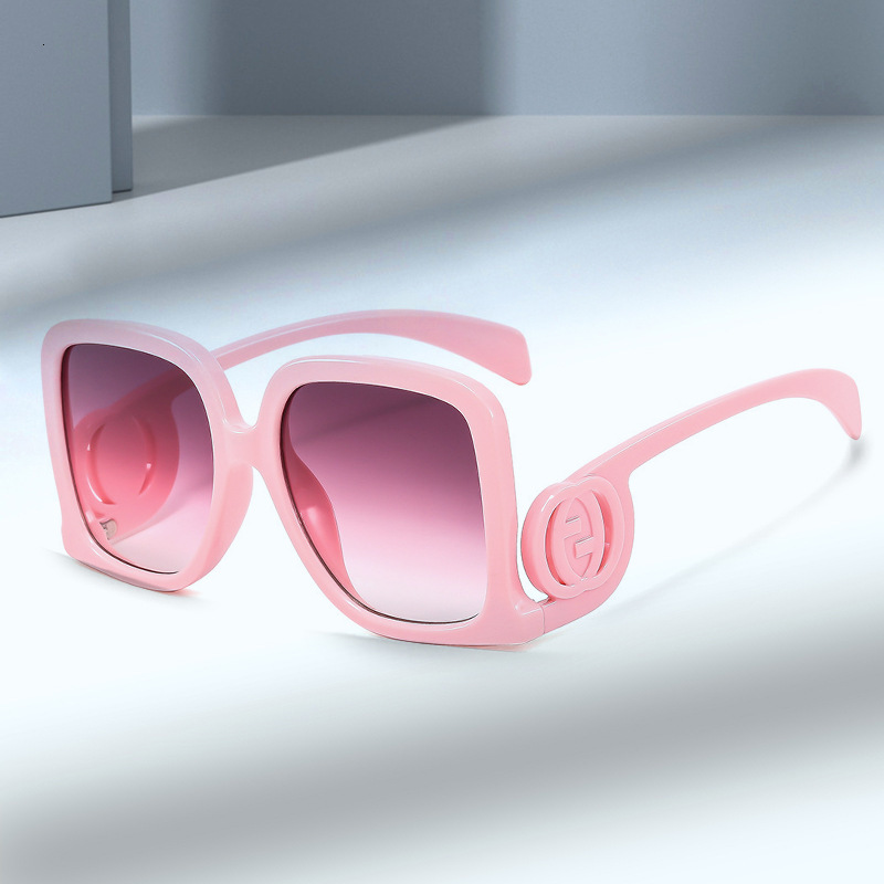New Fashion Square Large Frame Personality European and American Runway Luxury High-end Ins Internet Celebrity Same Style Sunglasses Trend