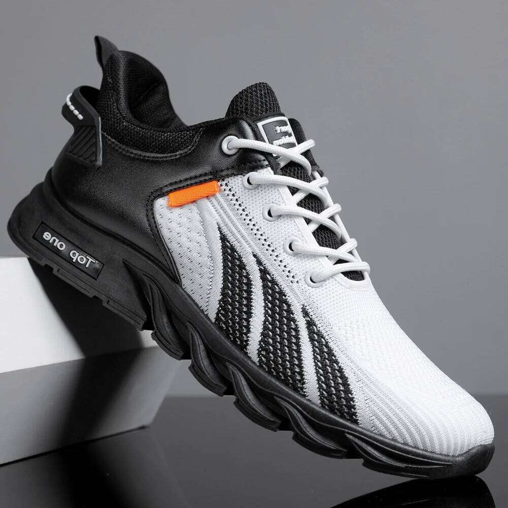 Fashion Mesh Casual Lac-up Men Lightweight Vulcanize Shoes Walking Sneakers Zapatillas Hombre 26L0106