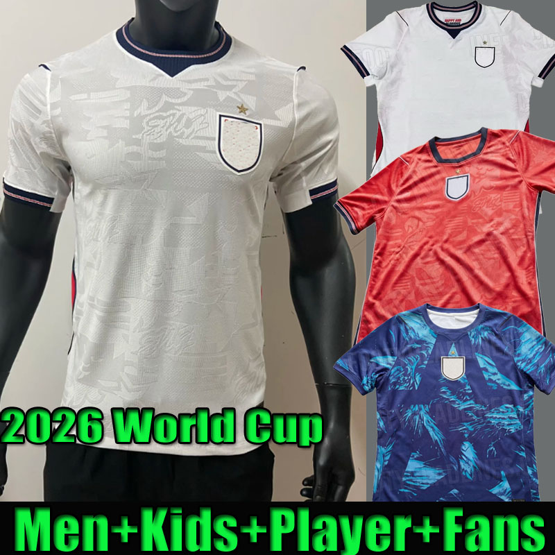 24 25 26 BELLINGHAM EnglANds Soccer jerseys 2026 world cup Player Fans KANE SAKA MOUNT Palmer FODEN Football Shirts Men kids Women player fans Kits 2025 2024Kits set