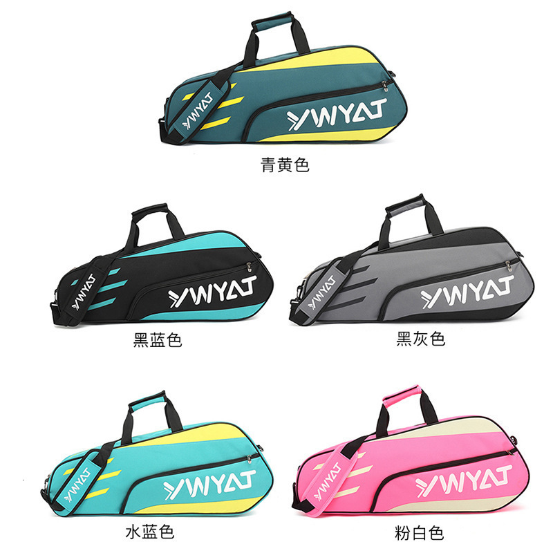 Badminton Bag Multifunctional Net Badminton Racket Storage Bag Large Capacity Portable Thickened 3/6 Pack Korean Style Trendy