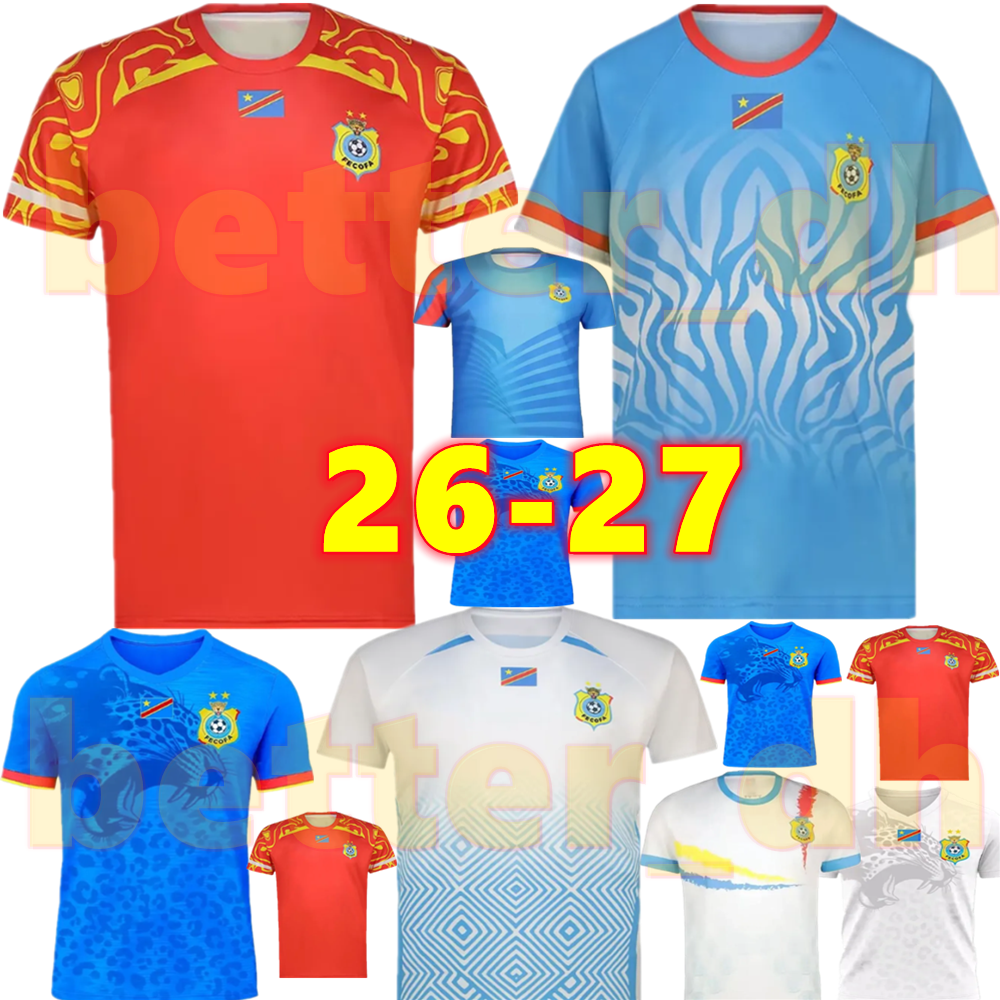 DR Congo 2025 AFCON Soccer Jerseys 2026 2027 Home Away Third Men kids Players Fans Football Jersey Shirts kit Kit SOTELDO SOSA RINCON CORDOVA CASSERES SADIKI