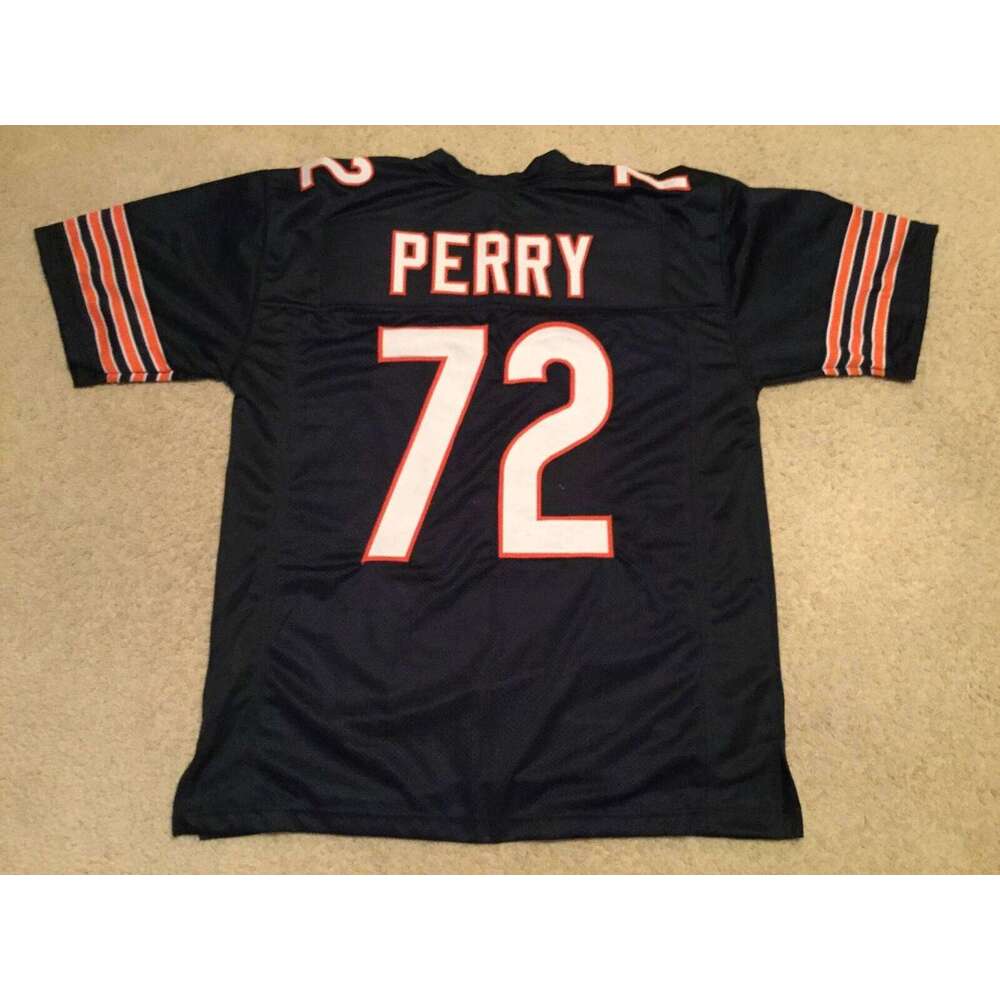 CUSTOM Sewn Stitched William Perry Fridge Blue Football Jersey Add any name number size XS-5XL 6XL