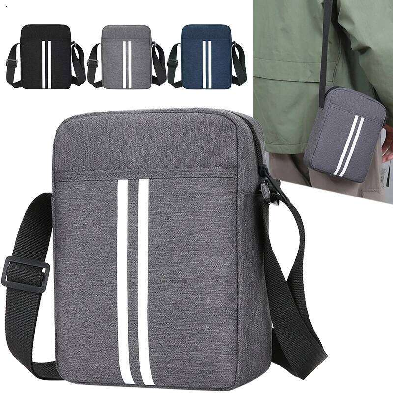 Practical Multifunctional Striped Multi-Color Adjustable-Strap Lightweight for Daily Use Casual Functional Portable Bag