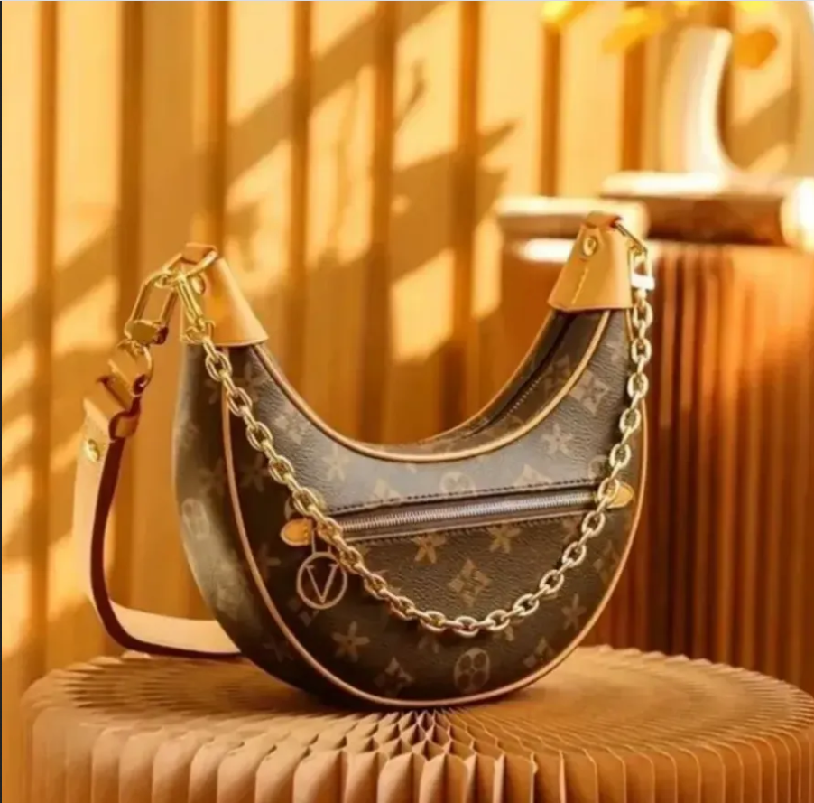 2026 top Loop bag croissant bags shoulder hobo designer purse m81098 cosmetic half-moon baguette underarm handbag crossbody metal chain collection