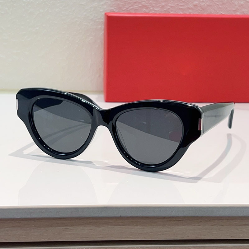 Luxury Men Lady Classic Black Cat Eye Sunglasses L 506 Designer Women Acetate Full Frame Eyewear Outdoor Goggles UV400 Protection Glasses