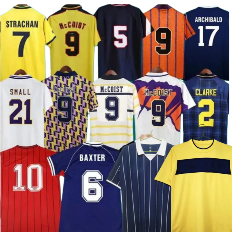 Scotland Retro Soccer Jerseys World Cup classic Vintage SCOTLAND Retro Football Shirt tops HENDRY LAMBERT equipment Home 88 89 91 93 94 96 98 00 1986 88