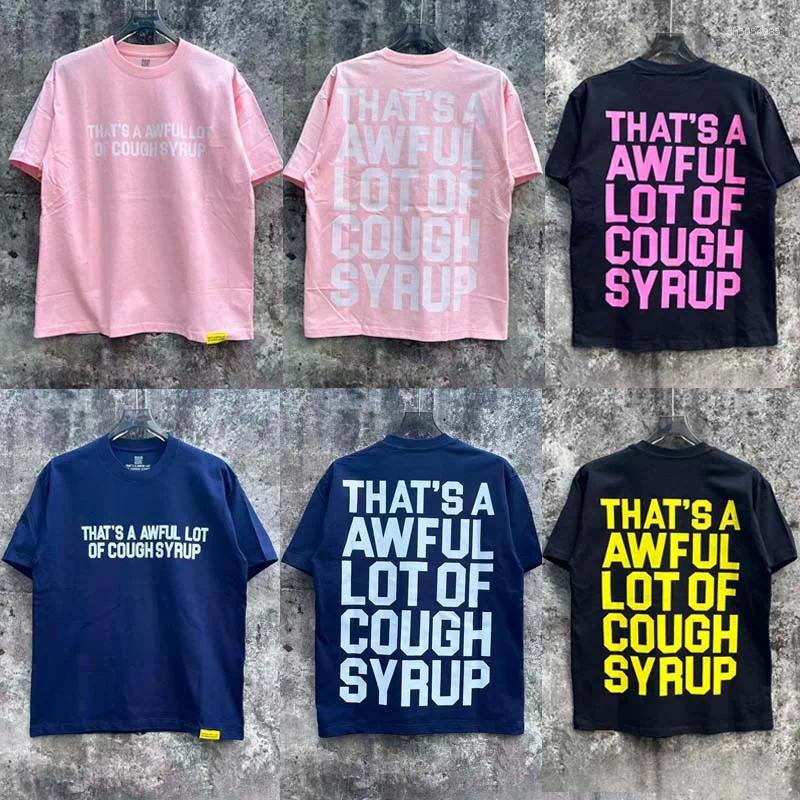 Men's T Shirts Cotton Luxury Summer American Trend Graphic T-shirt Women Letter-printed Short-sleeved High Quality Tops Casual Loose Round-neck R