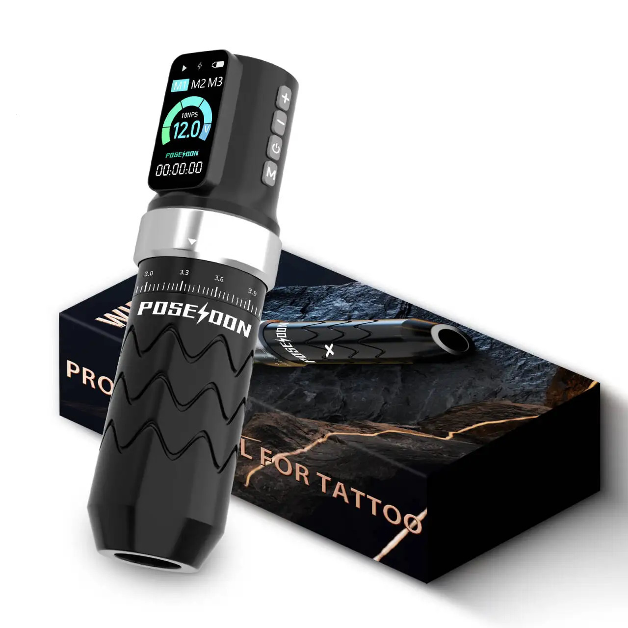 POSEIDON Adjustable Stroke Tattoo Machine Wirless Tattoo Pen With Powerful Custom Motor For Professional Tattoo Artist 260105