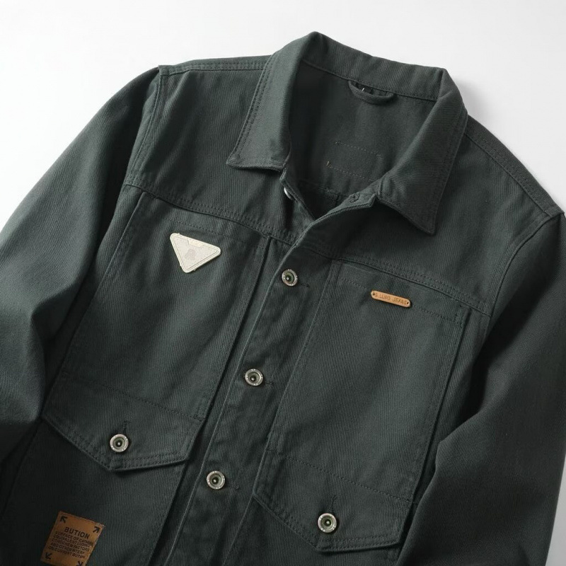 Free Shipping Luxury Fashion 2026 Men's Oversized Denim Jacket, Durable Workwear Coat