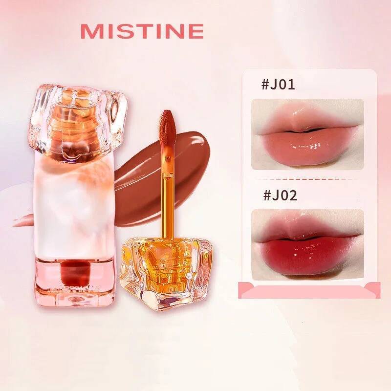 Bestseller Mistine Lipstick Nude Wear Creamy Korean Makeup Matte Glaze Mirror Gloss Lip Jelly Long Lasting 2.9g ddmyHappy