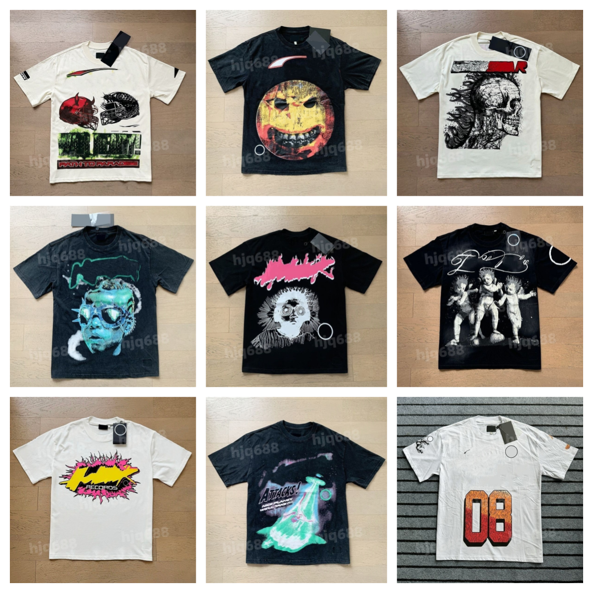 Summer new trendy men's and women's couple's clothing plus size loose fitting pullover short sleeved T-shirt