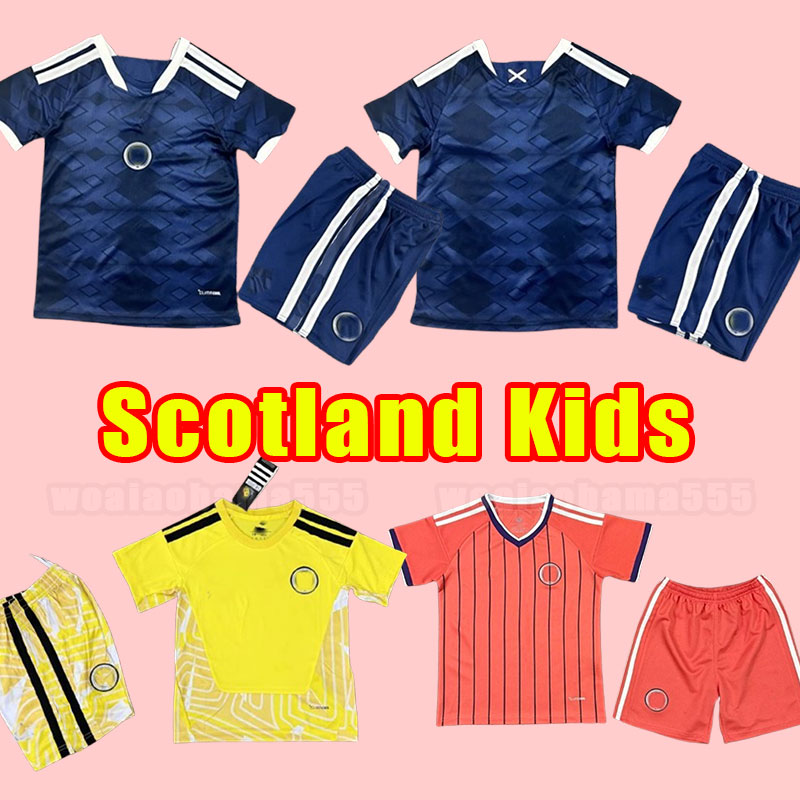Kids Child 26/27 Scotland Soccer Jerseys National Team John McGinn Scott McTominay Andy Robertson FRASER ADAMS HANLEY DYKES men kit football shirts world cup 26 27 gk