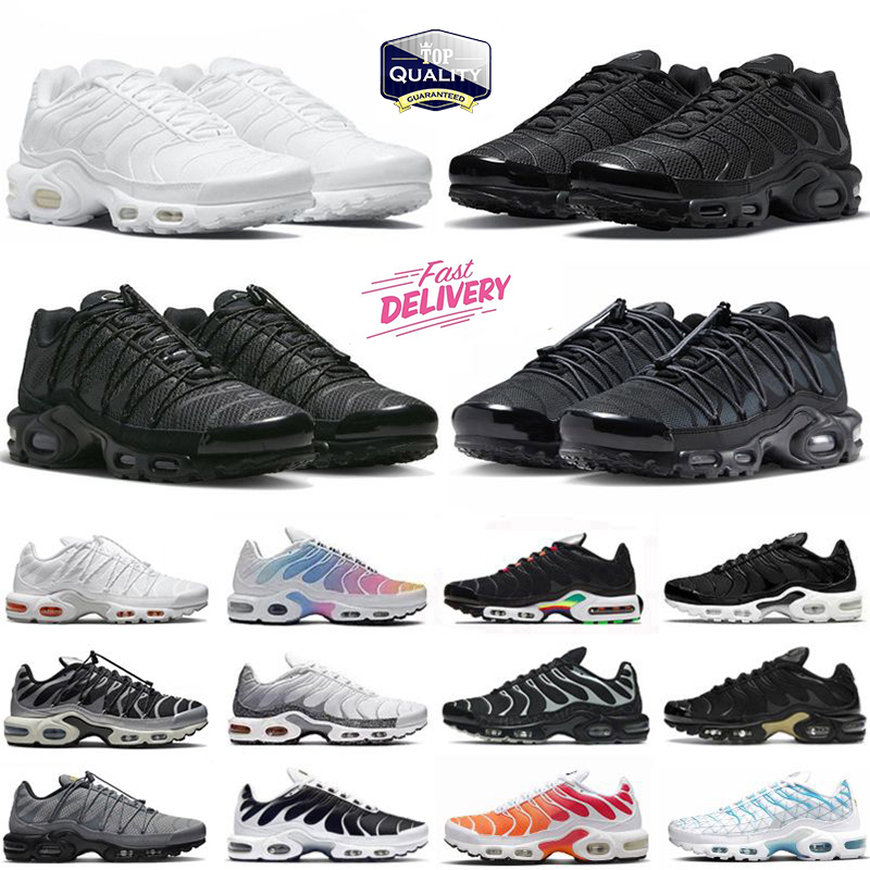 Tn Plus Men Running Shoes Tns Sneaker Toggle Utility Triple Black Reflective 25th Anniversary Onyx Stone Unity Silver Oreo Men Women Trainers Sports Sneakers