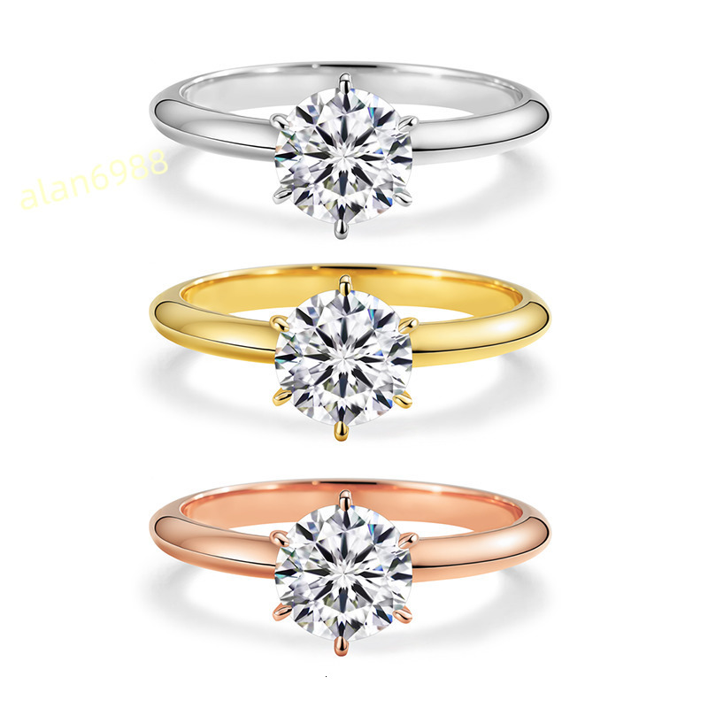 Starsgem Diamond Ring 15ct 18K White Gold Lab Grown Diamond DE VS HPHT CVD Diamond Gold Jewelry Engagement Ring