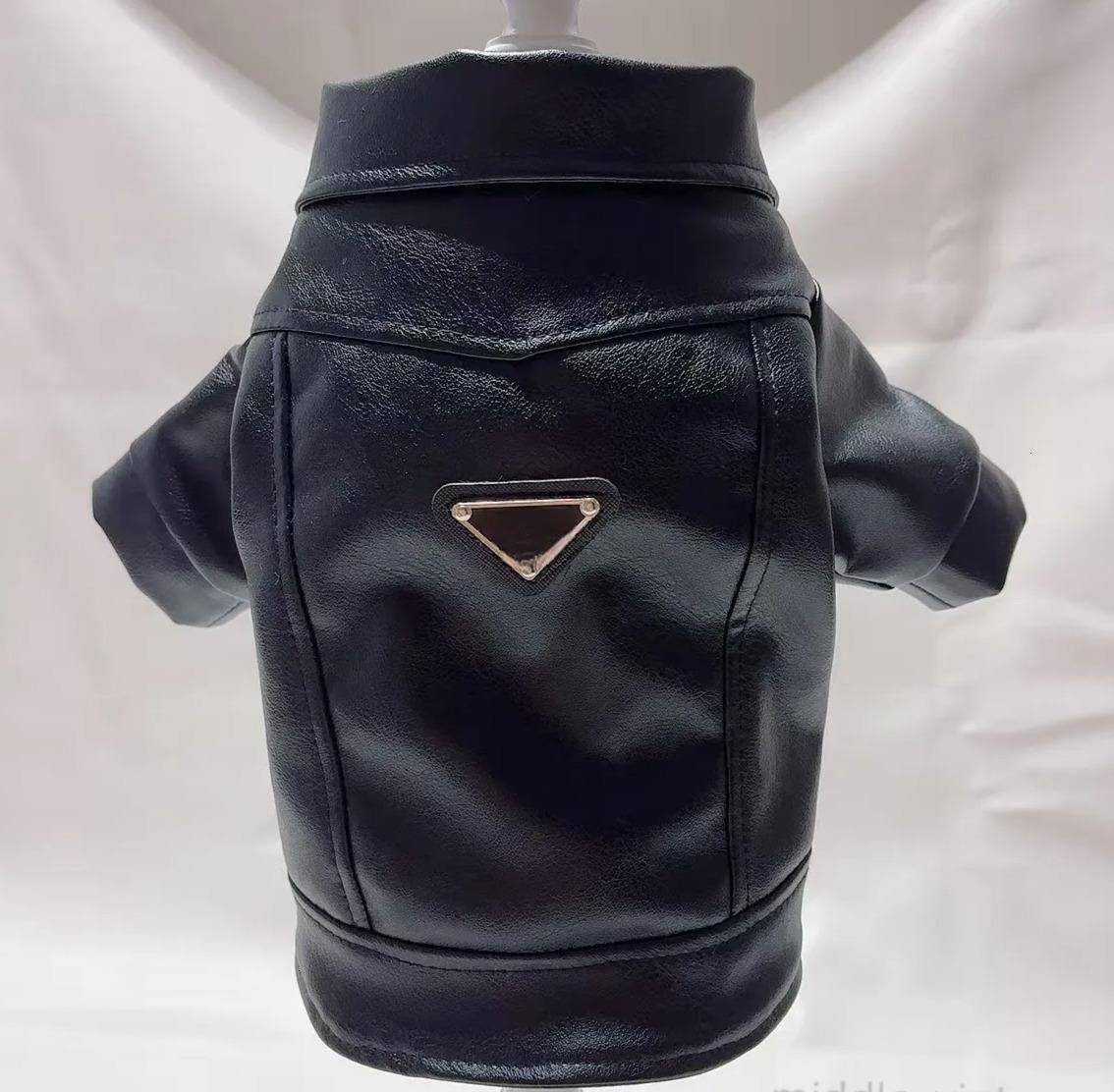 Autumn And Winter New Pet Leather Jacket Teddy Schnauzer Maltese French Bulldog Cat Dog Clothes Jacket Dog Warm Clothes JJ a78 JJ