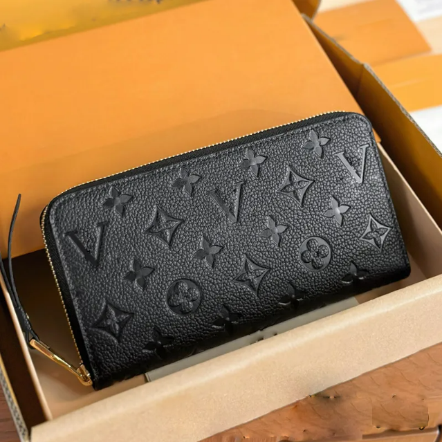 Designer Wallet ZIPPY WALLET Soft Leather Men Women Iconic textured Fashion Long Zipper Wallets Coin Purse Card Case Holder louisities vittonn Wallet viitton 60017