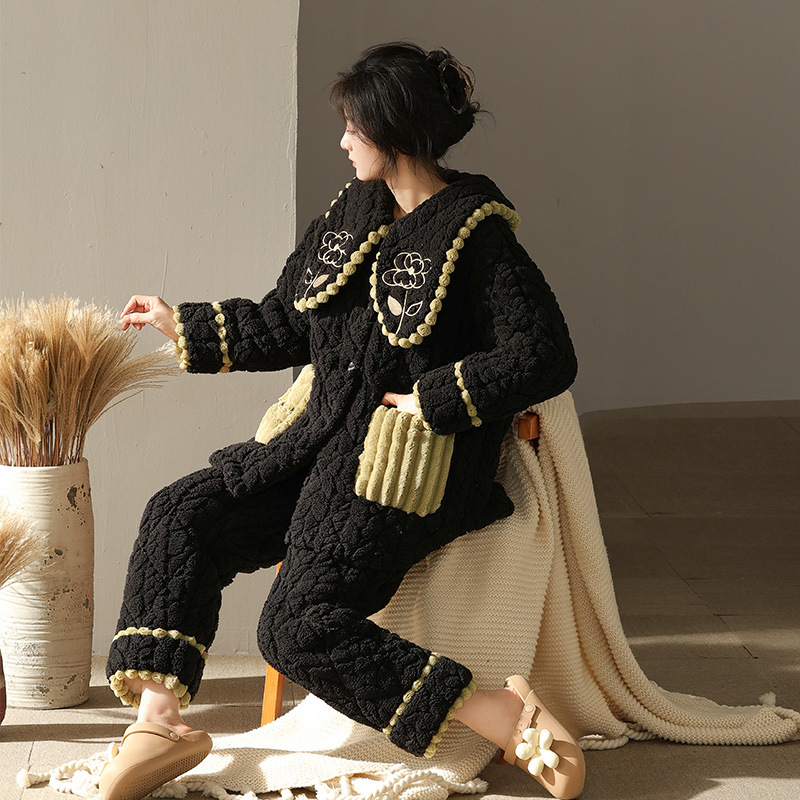 X270-Chic Contemporary B1286 Ladies' Turtleneck Sweater Dress Complementing Slim Fit Pants