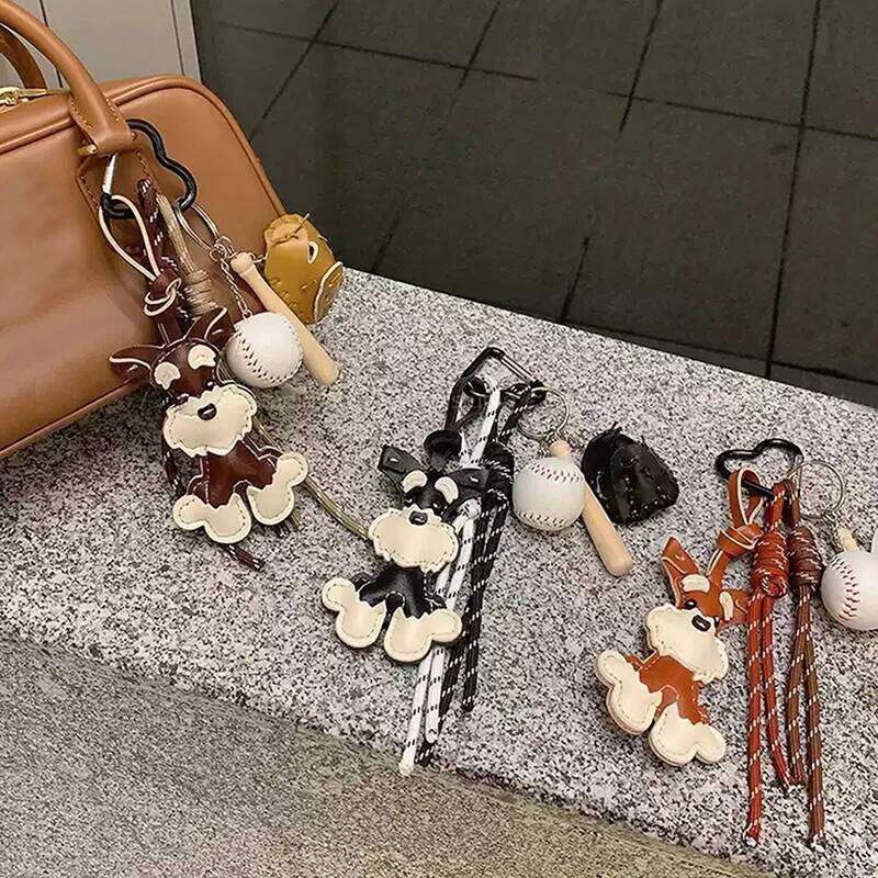 Cartoon Dog Keychains For Women Y2k Bag Pendant Couple Car Key Chains Jewelry Gift Decoration Accessories XJ260106