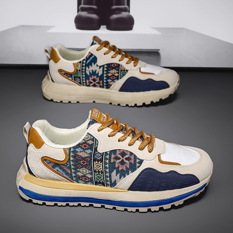 Ddmytiger Men S New Spring Versatile Height Increasing Casual Sneakers Youth Leather Thick Soled Agan Dad Trend Shoes Outdoor Shoes