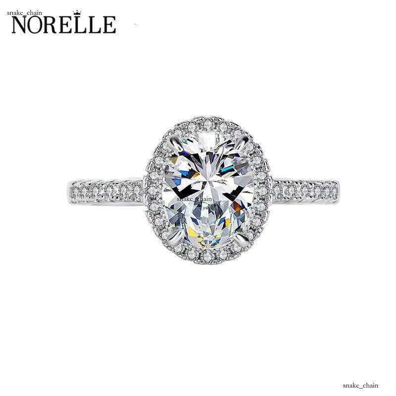 Luxury 2 CT Full VVS Moissanite Oval Four-Prong 925 Sterling Silver Fine Jewelry Moissanite Women's Wedding Ring