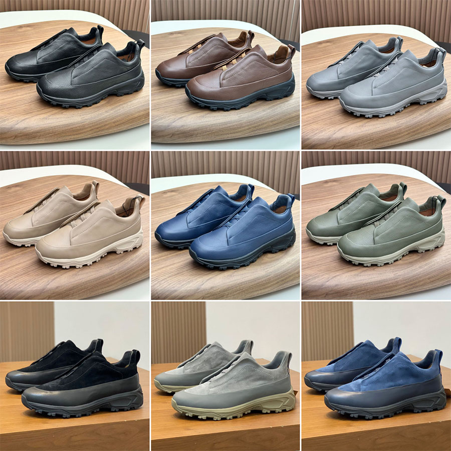 2026 New Designer Shoes Height-Enhancing Outdoor Shoes Genuine Leather Fashion Casual Shoes Outdoor Hiking Boots Featuring Slip-Resistant Soles