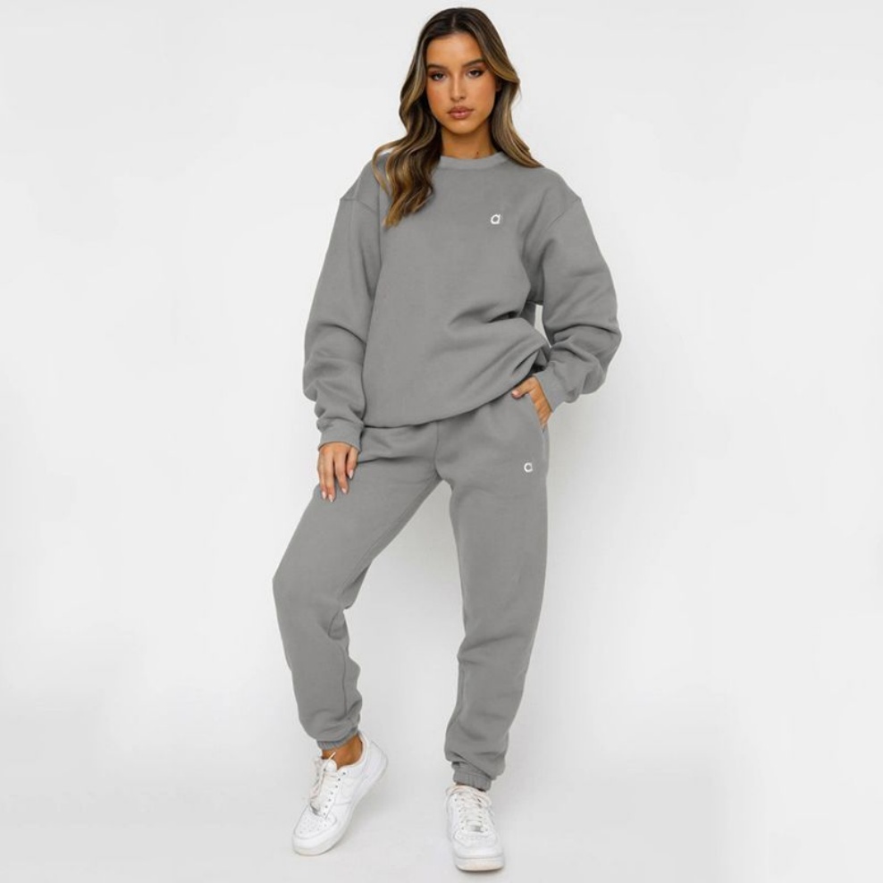 women sweat set Women Sporty Fiess Alonessityss set Tracksuit Letters Print Sleeve Bandage Tops and Skinny Long Sweat Pants Matching Sets Club Outfit 2026
