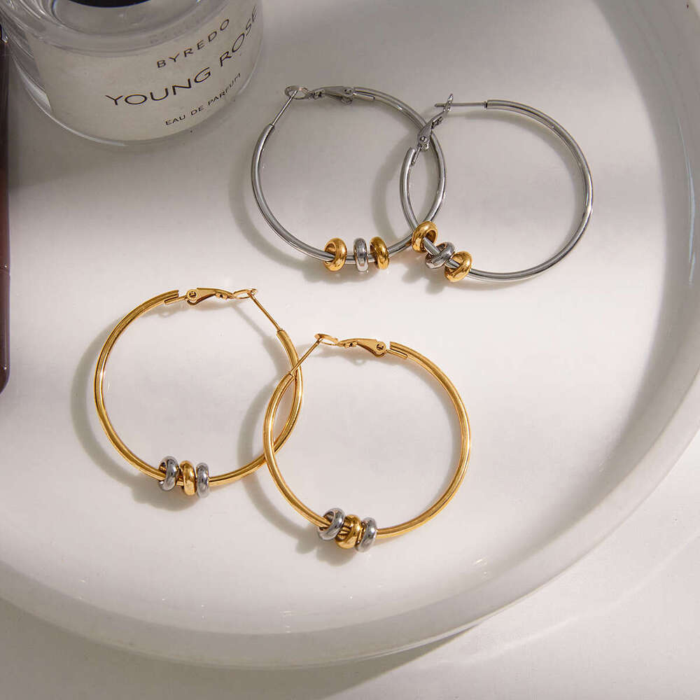 1 Stainless Earrings Luxury earring High end Feel Hoop Earrings Ins Style Titanium Steel Jewelry gift