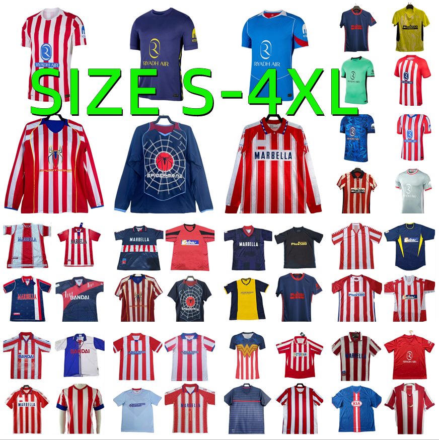 23 24 25 26 Atletico MadridsS Soccer JerseyS 2025 2026 J.ALVAREZ CORREA 94 95 96 97 98 99 00 11 12 13 14 15 16 17 Simeone GRIEZMANN F.TORRES Camiseta de futbol football shirt