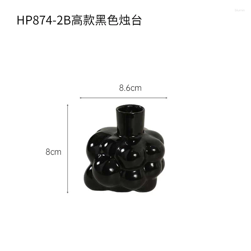 2026 New Candle Holders Ceramic Holder Candelabrum Abstract Irregular Bubble Ornament Candlestick Home Decoration Accessories Free Shipping H260310
