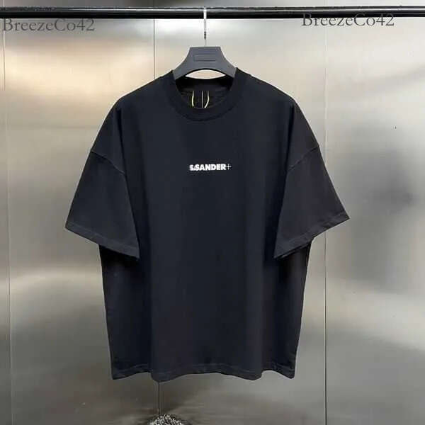 Jilly Sanders Tshirt Designer Men's T-Shirts Mens Women Letter Couples Simple Style Short Sleeve Casual Streetwear High Quality Top SIZE Shirt Outfits For Woman 6ae