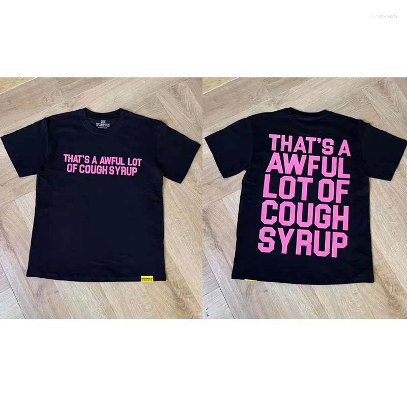Men's T Shirts Cotton Luxury Summer American Trend Graphic T-shirt Women Letter-printed Short-sleeved High Quality Tops Casual Loose Round-neck R