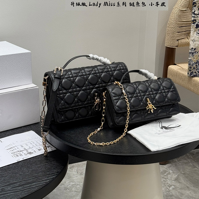 Evening Bags Lady Miss Bag fashion lady bag Genuine Leather Lambskin Designer Handbags Chic Luxury Patent Leather Small Shoulder Messenger Purses Women Handbag S M