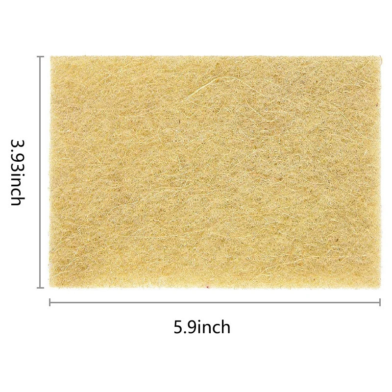 20Pcs Scratch Sisal Cleaning Sponges Dishes Microfiber Kitchen Cloth Dishwashing Pan Pot Scouring Pad 260106