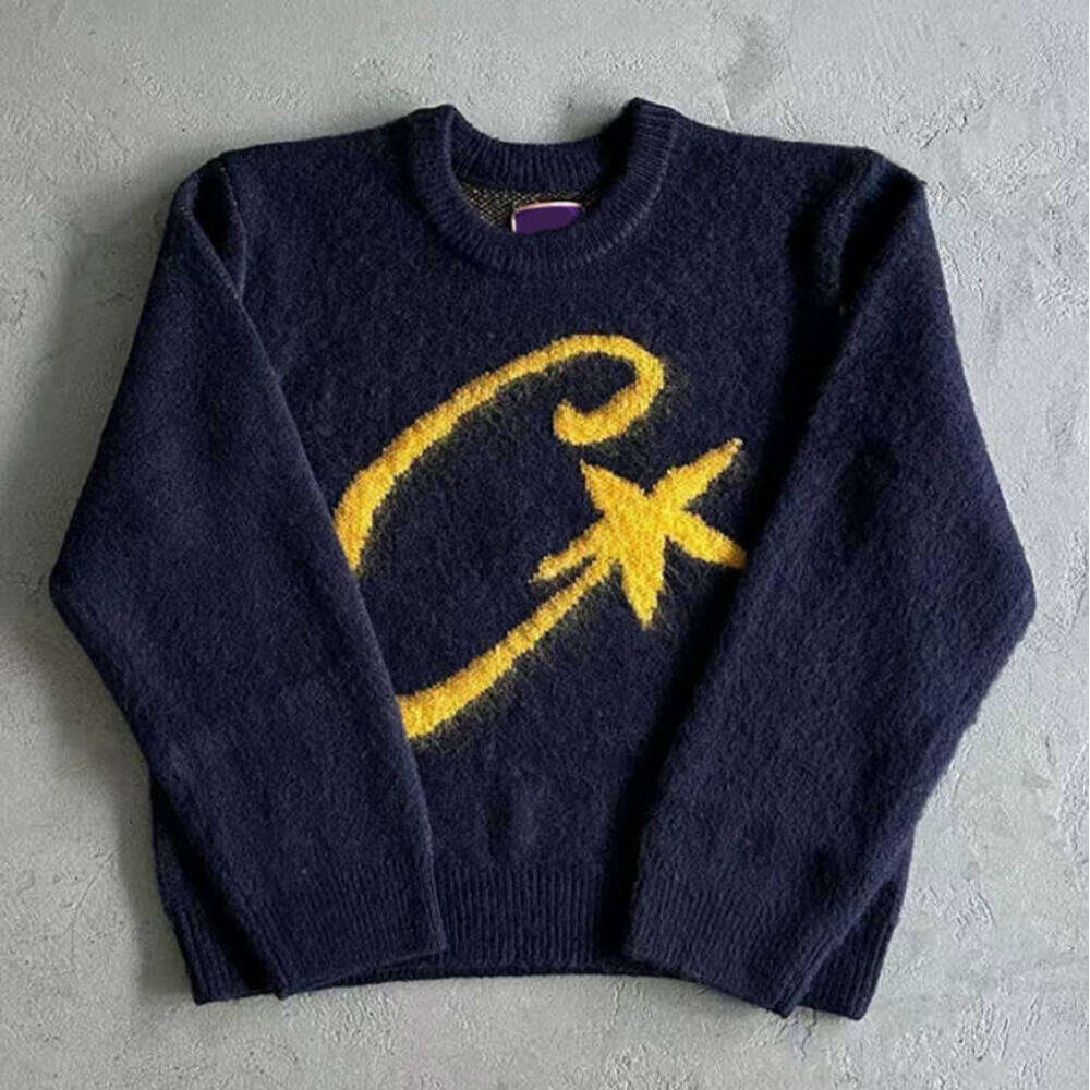 Corteizitys Sweater Designer Devil's Island Jacket Set Sweatshirt Jumper Letters Set Sportswear Star Alt Stack Knitting Pullover Alcatraz Jogger Tracksuit 297