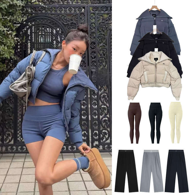 Hot sale Alonessities Sets Jacket Women Clothes Leggings Pant Jacket Sets Thick Warm Coat High Waist Yoga Leggings Alonessities Jacket Women Pant Sets sweatshirts