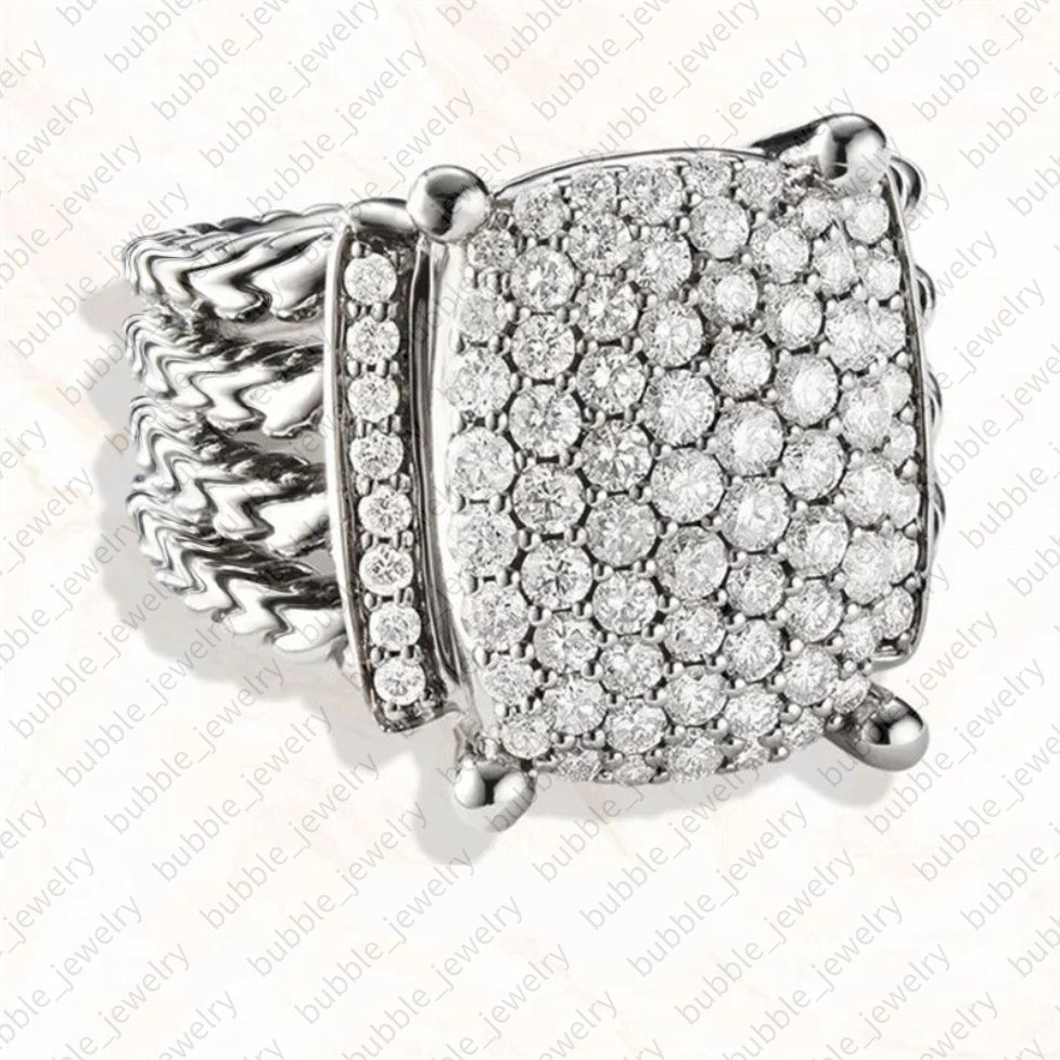 wedding ring designer jewelry women luxury ring silver jewelry twisted cable ring Thread Vintage Cross Shape Declaration Ring gold mens ring white gold wed ring gift