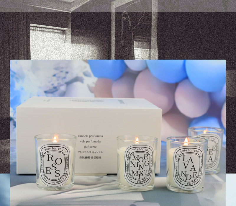 2pcs Designer Dip Collection Scented Fragrance perfume Candle Birthday Wedding Party Favors Home Decorations Christmas Gift Transparent scented candle essentia