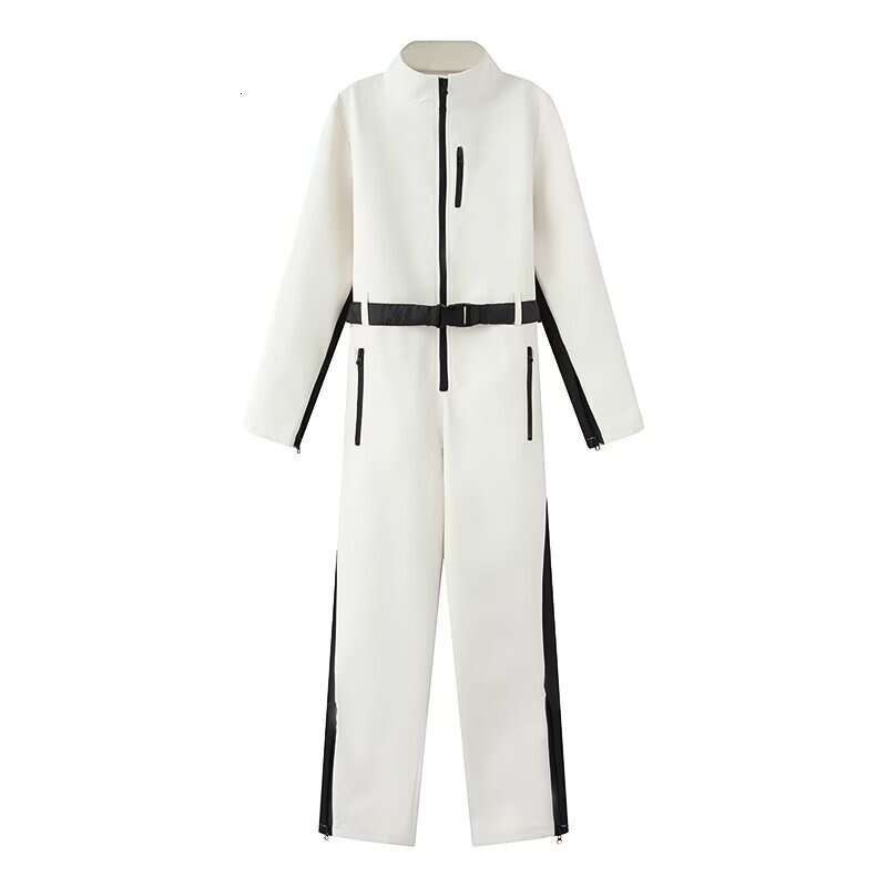 European and American Style Belted Down Hooded Jacket Houndstooth Windproof Waterproof Ski Cotton Coat for Women