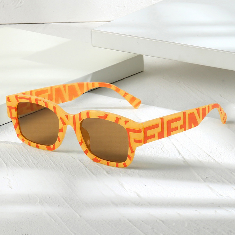 New Style Personality Concave-Convex Texture Square Small Frame Ins Trend Colorful Casual Street Shooting Sunscreen Sunglasses