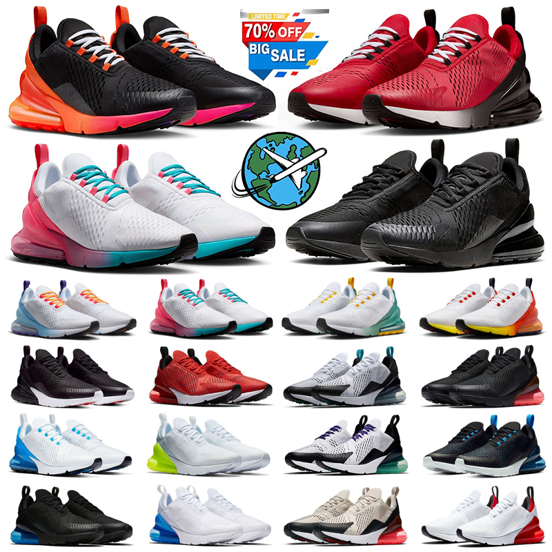 Designer 270 Mens trainers 270s Womens Running Shoes Mesh rubber Triple Black White Red Blue pink Outdoors Sports Sneakers platform shoes