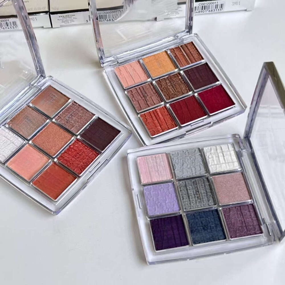 Luxury New Version Makeup Backstage Nine-Color Super Model Eyeshadow Palette Pumpkin Earth maquillaje Tone Beginner 10G Free Shipping